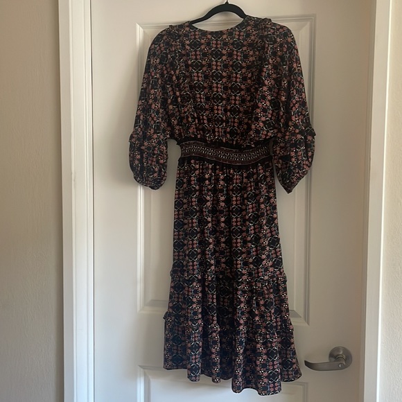 Max Studio Midi Floral Pattern Cocktail Dress - Picture 4 of 4